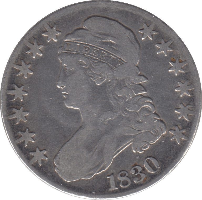 1830 SILVER 50 CENTS USA - SILVER WORLD COINS - Cambridgeshire Coins