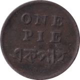 1831 1 PIE BRITISH INDIA - WORLD COINS - Cambridgeshire Coins