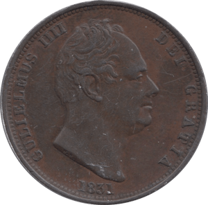 1831 HALFPENNY ( GVF ) - Halfpenny - Cambridgeshire Coins