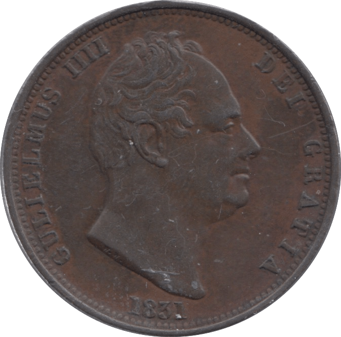 1831 HALFPENNY ( GVF ) - Halfpenny - Cambridgeshire Coins