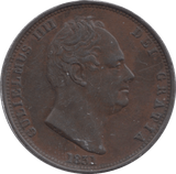 1831 HALFPENNY ( GVF ) - Halfpenny - Cambridgeshire Coins