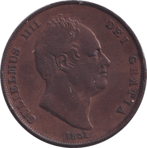 1831 PENNY ( FINE ) - PENNY - Cambridgeshire Coins