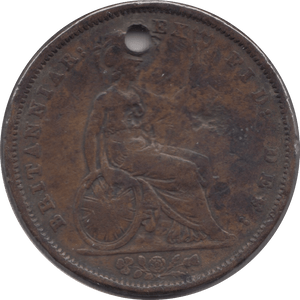 1831 PENNY ( NF ) HOLED - Penny - Cambridgeshire Coins