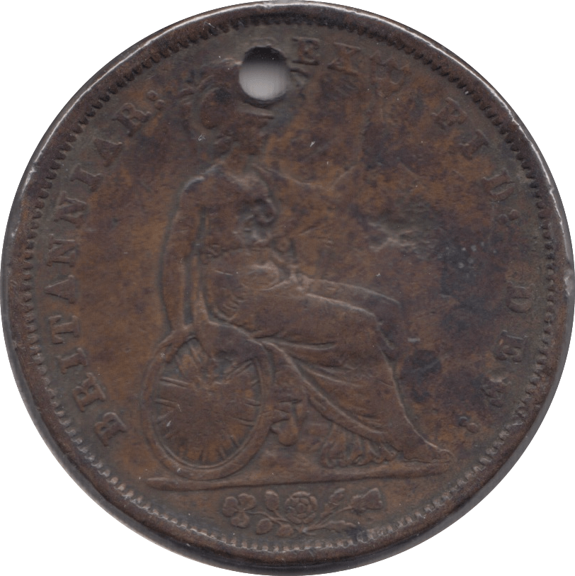 1831 PENNY ( NF ) HOLED - Penny - Cambridgeshire Coins