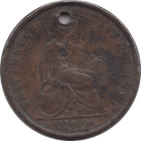 1831 PENNY ( NF ) HOLED - Penny - Cambridgeshire Coins