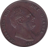 1831 PENNY ( EF ) - Penny - Cambridgeshire Coins