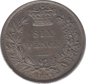 1831 SIXPENCE ( AUNC ) 4 - sixpence - Cambridgeshire Coins