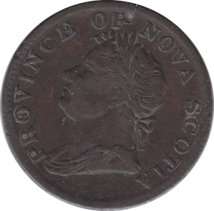 1832 NOVA SCOTIA HALFPENNY TOKEN - HALFPENNY TOKEN - Cambridgeshire Coins