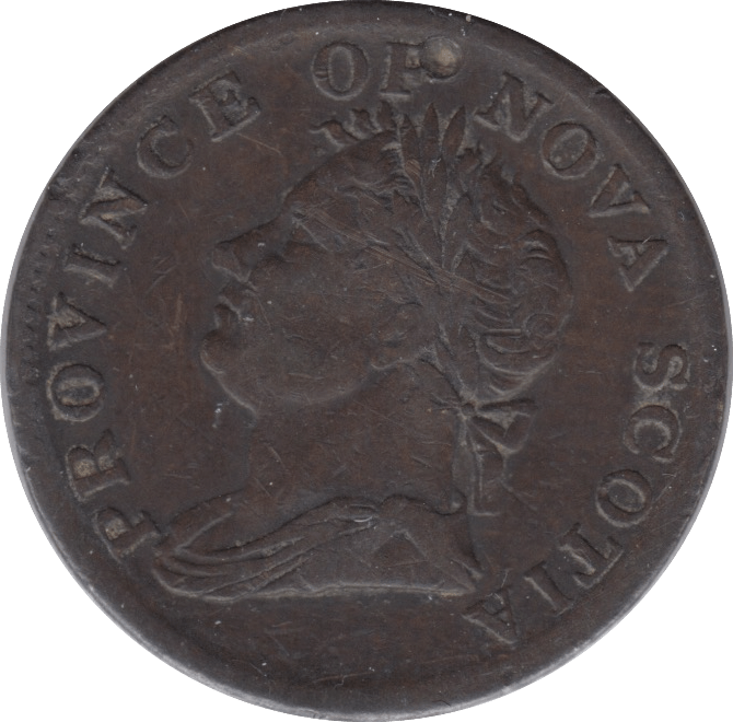 1832 NOVA SCOTIA HALFPENNY TOKEN - HALFPENNY TOKEN - Cambridgeshire Coins