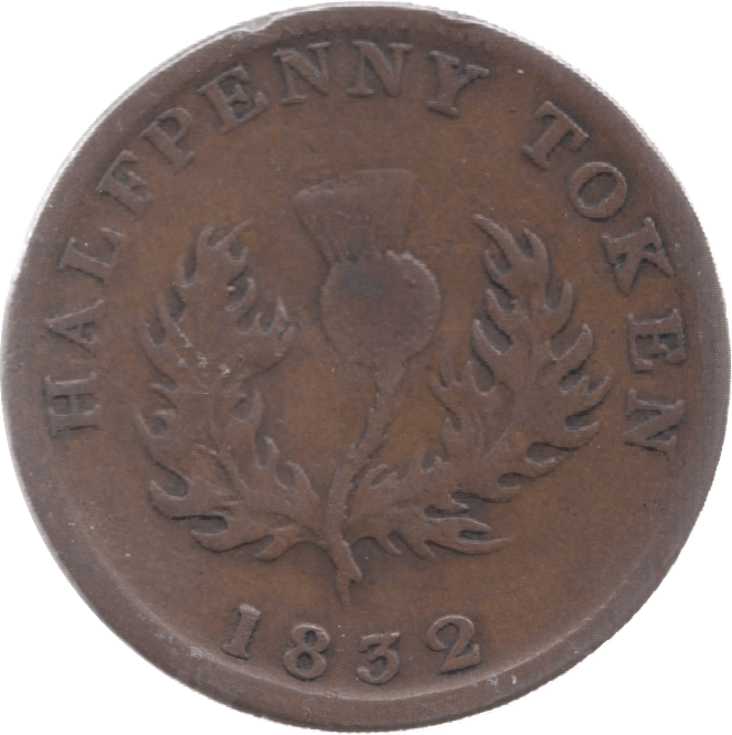1832 NOVA SCOTIA HALFPENNY TOKEN - Token - Cambridgeshire Coins