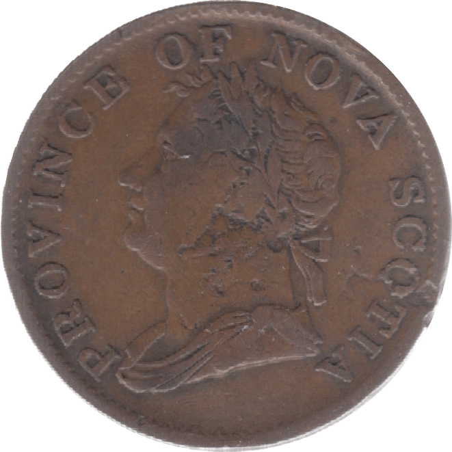 1832 NOVA SCOTIA HALFPENNY TOKEN - Token - Cambridgeshire Coins