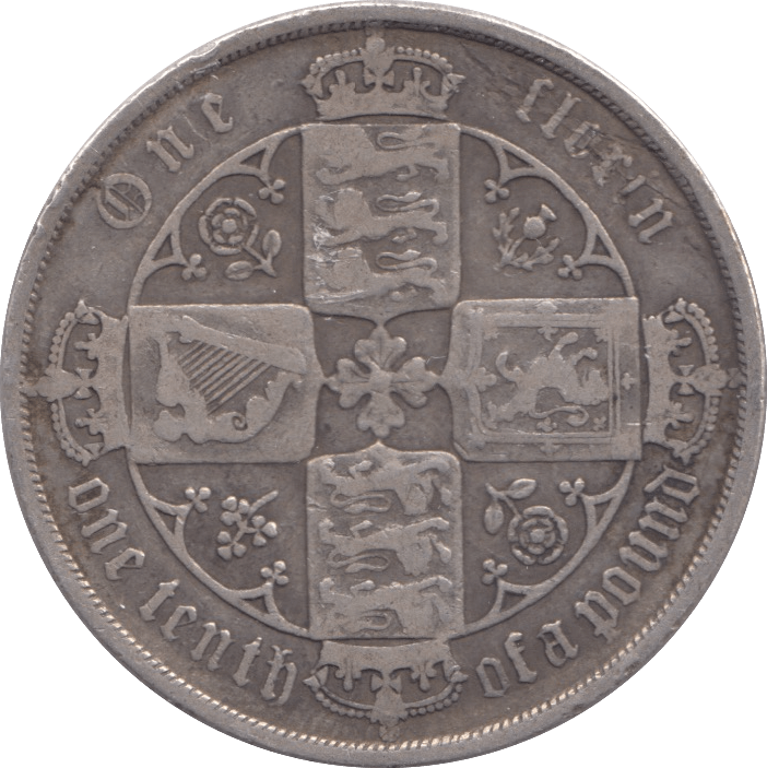 1833 FLORIN ( FINE ) - FLORIN - Cambridgeshire Coins