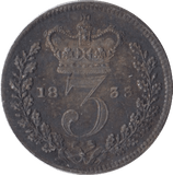 1833 MAUNDY THREEPENCE ( GVF ) 1 - MAUNDY THREEPENCE - Cambridgeshire Coins