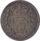 1833 MAUNDY THREEPENCE ( GVF ) 2 - MAUNDY THREEPENCE - Cambridgeshire Coins