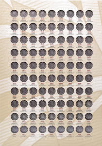 1834 - 1970 THREEPENCE COIN COLLECTORS ALBUM - Coin Album - Cambridgeshire Coins