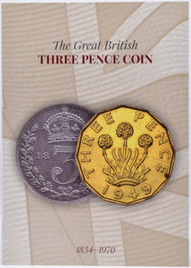 1834 - 1970 THREEPENCE COIN COLLECTORS ALBUM - Coin Album - Cambridgeshire Coins
