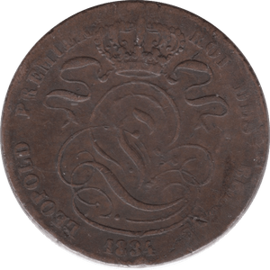 1834 5 CENTS BELGIUM - WORLD COINS - Cambridgeshire Coins