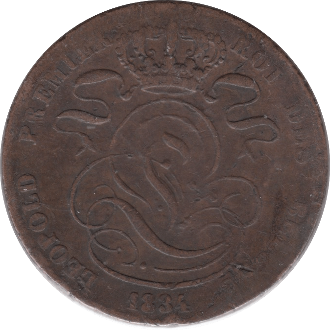 1834 5 CENTS BELGIUM - WORLD COINS - Cambridgeshire Coins