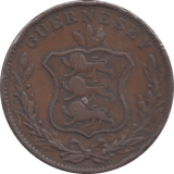 1834 8 DOUBLES GUERNSEY - WORLD COINS - Cambridgeshire Coins