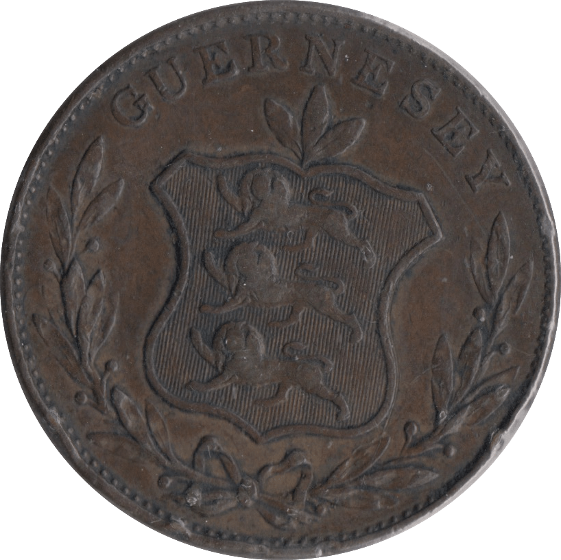 1834 8 DOUBLES GUERNSEY - WORLD COINS - Cambridgeshire Coins