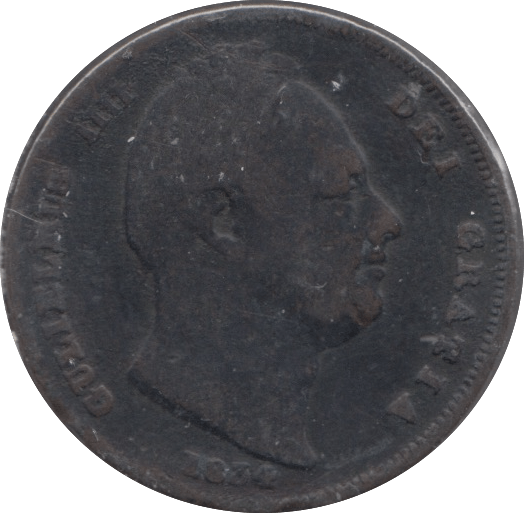 1834 FARTHING ( FINE ) - Farthing - Cambridgeshire Coins