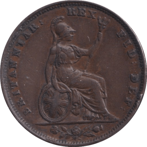 1834 FARTHING ( VF ) - Farthing - Cambridgeshire Coins
