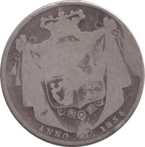 1834 HALFCROWN ( FAIR ) - Halfcrown - Cambridgeshire Coins