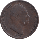 1834 HALFPENNY ( FINE ) - Halfpenny - Cambridgeshire Coins