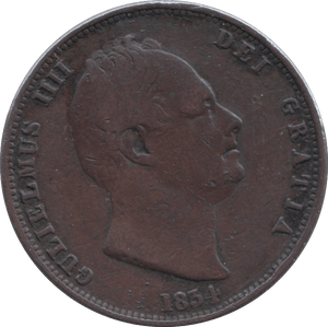 1834 HALFPENNY ( GF ) - Halfpenny - Cambridgeshire Coins