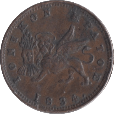 1834 IONIAN ISLANDS ONE LEPTON - WORLD COINS - Cambridgeshire Coins
