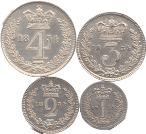 1834 MAUNDY SET WILLIAM IIII - Maundy Set - Cambridgeshire Coins
