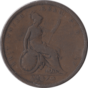 1834 PENNY ( FAIR ) - Penny - Cambridgeshire Coins