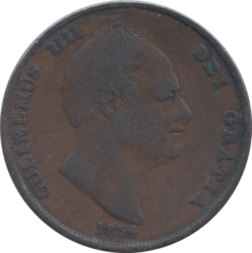 1834 PENNY ( FINE ) - Penny - Cambridgeshire Coins