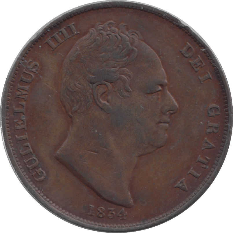 1834 PENNY ( GVF ) - Penny - Cambridgeshire Coins