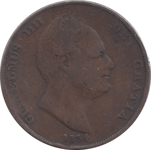 1834 PENNY ( NF ) 1 - Penny - Cambridgeshire Coins