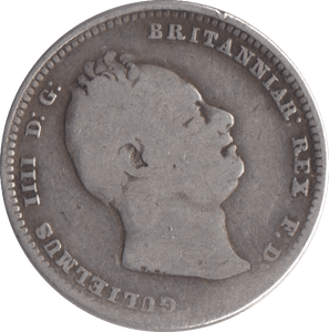 1834 SHILLING ( FAIR ) - Sixpence - Cambridgeshire Coins
