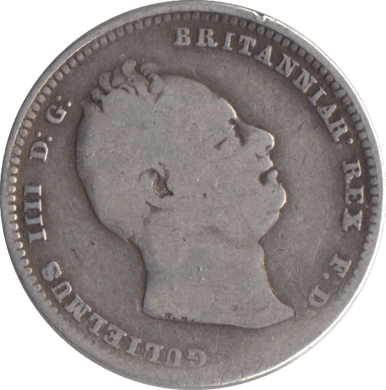 1834 SHILLING ( FAIR ) - Sixpence - Cambridgeshire Coins