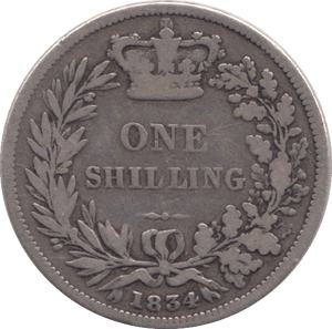 1834 SHILLING ( FINE ) - Shilling - Cambridgeshire Coins