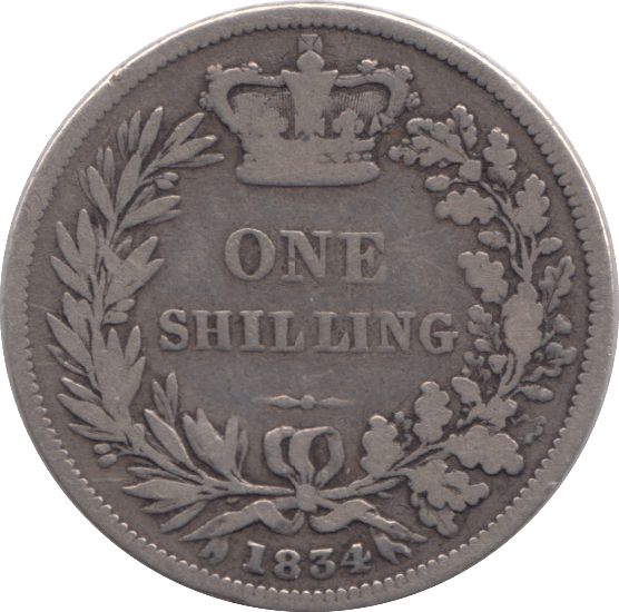 1834 SHILLING ( FINE ) - Shilling - Cambridgeshire Coins