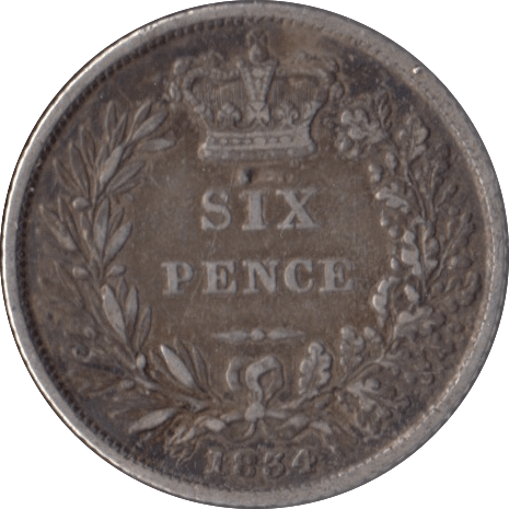 1834 SIXPENCE ( FINE ) - Sixpence - Cambridgeshire Coins