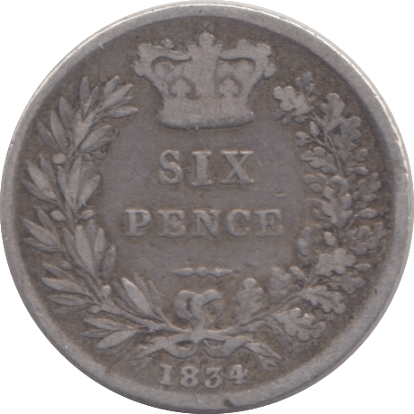 1834 SIXPENCE ( GF ) - Sixpence - Cambridgeshire Coins