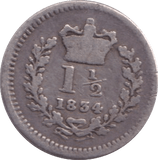 1834 THREE HALF PENCE ( FINE ) - Three Half Pence - Cambridgeshire Coins