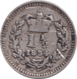 1834 THREE HALF PENCE ( GF ) - three half pence - Cambridgeshire Coins