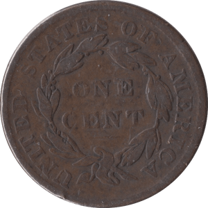 1835 1 CENT USA - WORLD COINS - Cambridgeshire Coins
