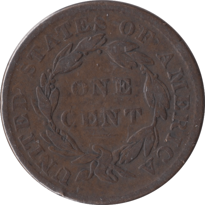1835 1 CENT USA - WORLD COINS - Cambridgeshire Coins