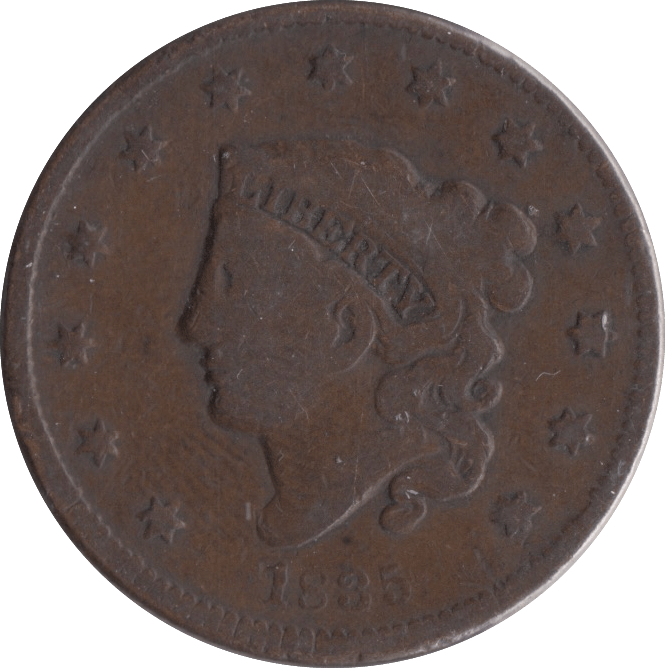 1835 1 CENT USA - WORLD COINS - Cambridgeshire Coins