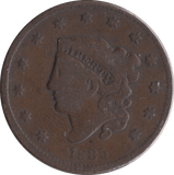 1835 1 CENT USA - WORLD COINS - Cambridgeshire Coins