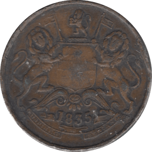 1835 1/2 ANNA EAST INDIA COMPANY - WORLD COINS - Cambridgeshire Coins