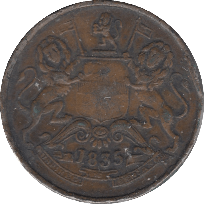 1835 1/2 ANNA EAST INDIA COMPANY - WORLD COINS - Cambridgeshire Coins