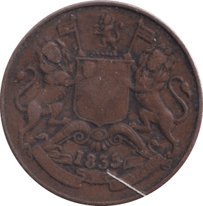 1835 1/2 ANNA EAST INDIA - WORLD COINS - Cambridgeshire Coins